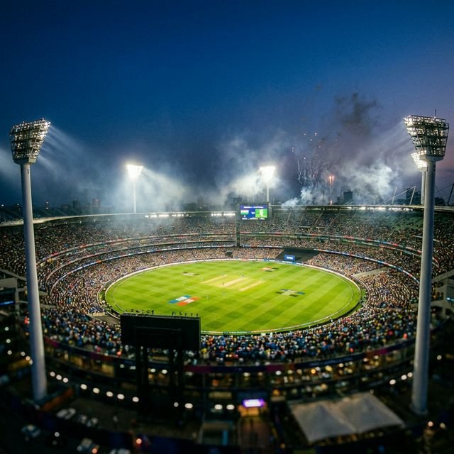 Cricket Stadium Digital Art