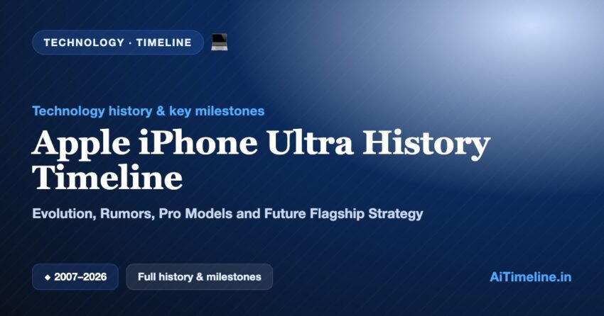 Apple iPhone Ultra History Timeline: Evolution, Rumors, Pro Models and Future Flagship Strategy (2007-2026)