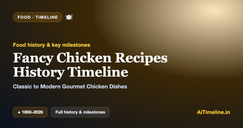 Fancy Chicken Recipes History Timeline: Classic to Modern Gourmet Chicken Dishes (1800-2026)