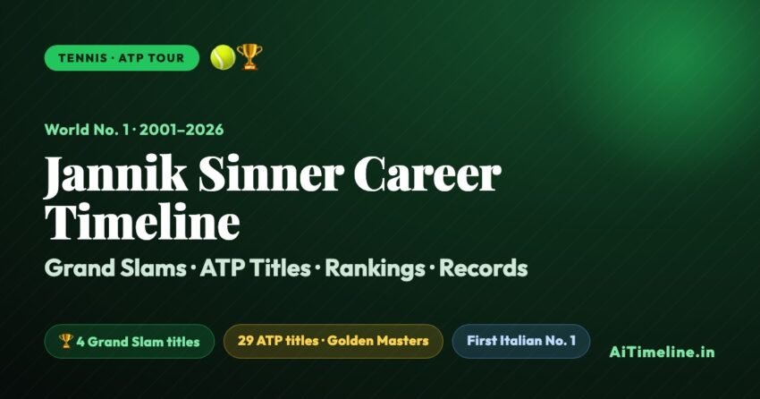 Jannik Sinner Tennis Career Timeline (2001-2026)