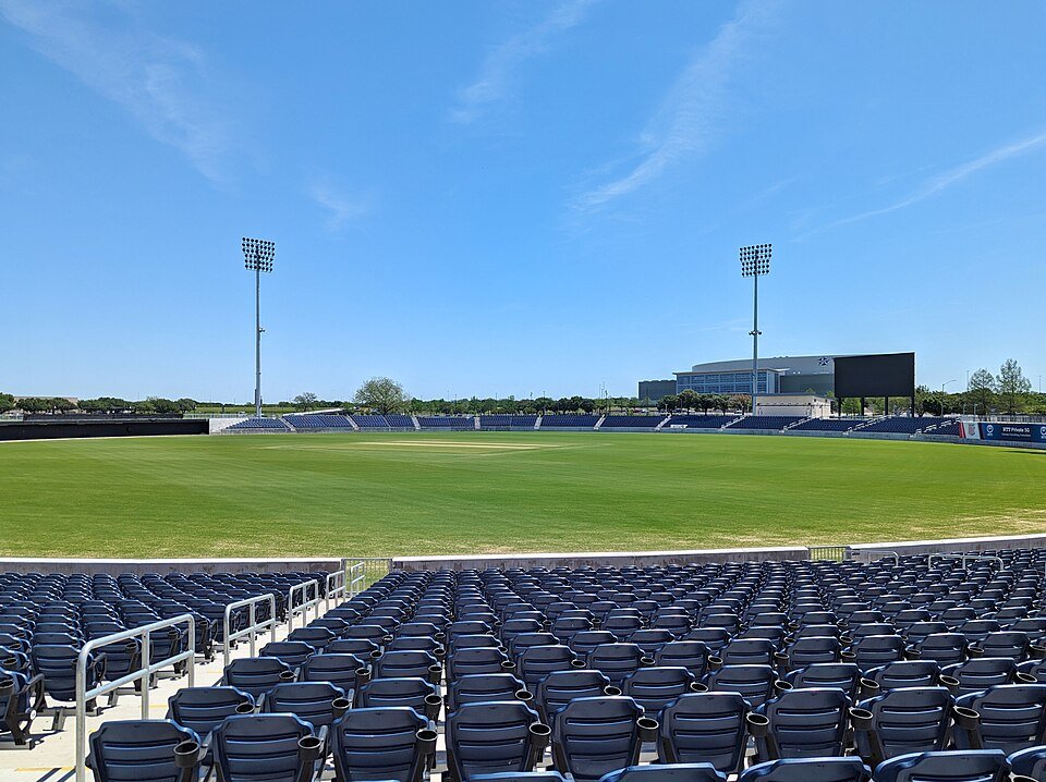 A Major League Cricket stadium, the setting for Los Angeles Knight Riders vs Washington Freedom