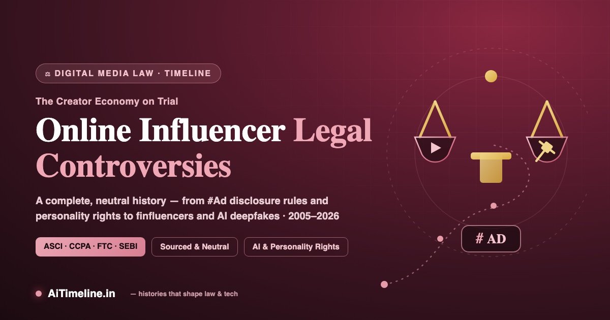 Online Influencer Legal Controversies: A Complete Timeline (2005-2026)