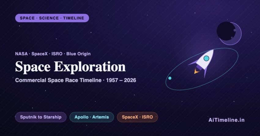 Space Exploration and Commercial Space Race Timeline (1957-2026)