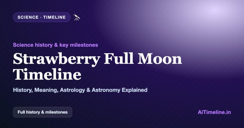 Strawberry Full Moon Timeline: History, Meaning, Astrology & Astronomy Explained