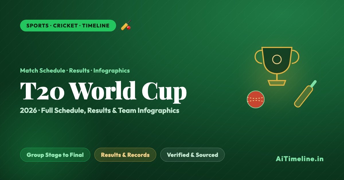 T20 World Cup 2026 – Match Schedule & Infographics