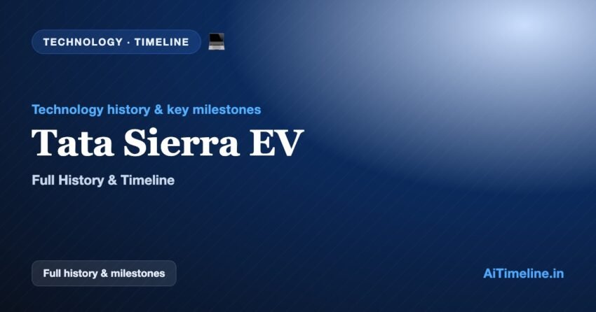 Tata Sierra EV: Full History & Timeline