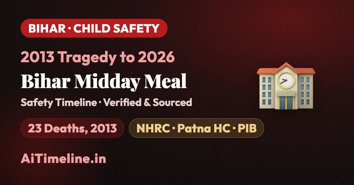 Bihar Midday Meal Timeline: From the 2013 Tragedy to 2026