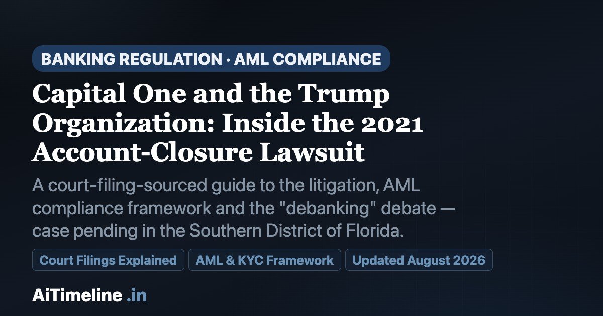 Capital One and the Trump Organization: Inside the 2021 Account-Closure Lawsuit