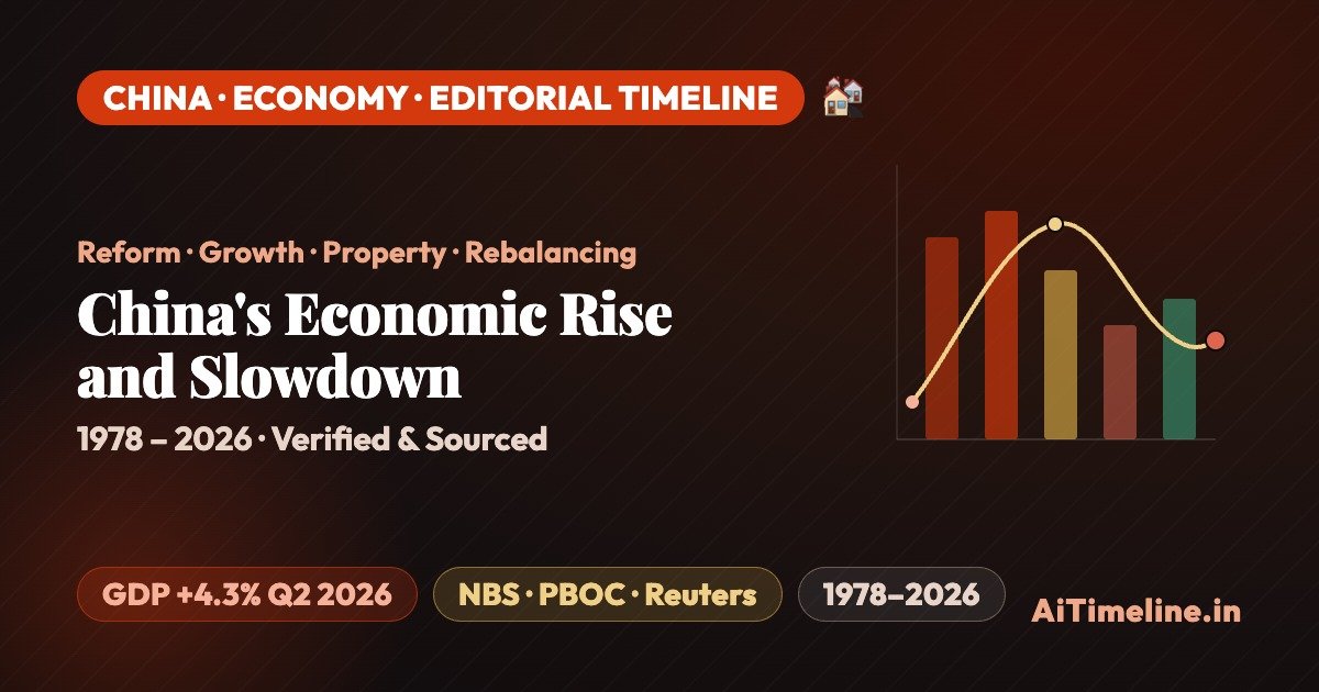 China’s Economic Rise and Slowdown: A Timeline of Reform, Growth, Debt and Rebalancing
