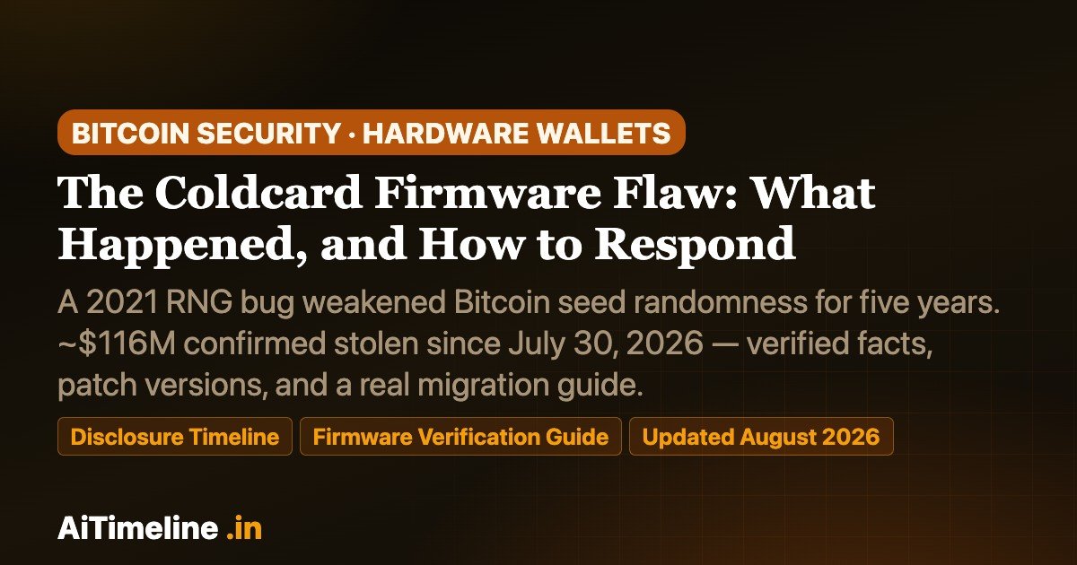 The Coldcard Firmware Flaw: What Happened, Who’s Affected, and How to Respond