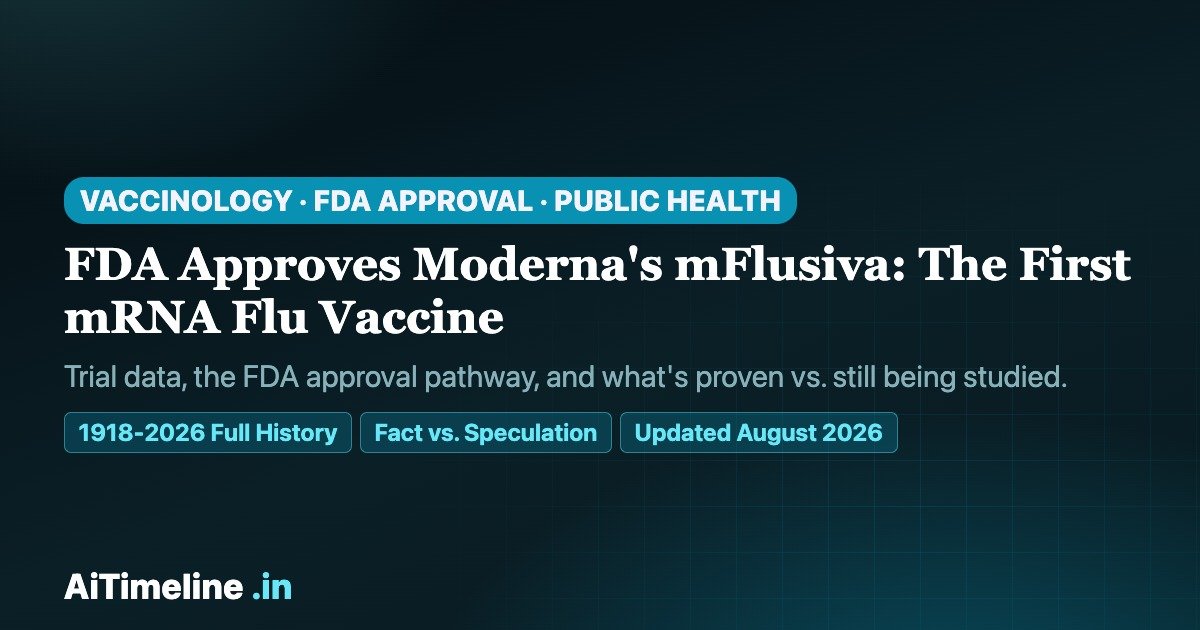 FDA Approves Moderna’s mFlusiva: Inside the First mRNA Flu Vaccine