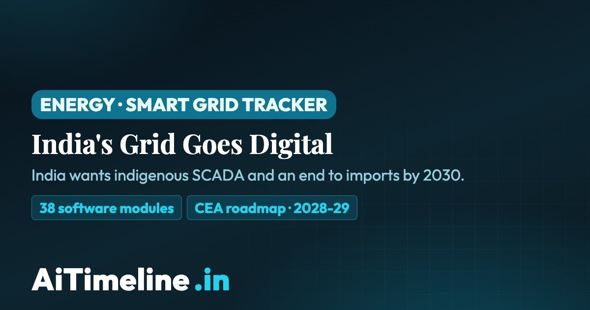 India Smart Grid Timeline 2015–2030: SCADA, Smart Meters & the Race for an Indigenous Power Grid