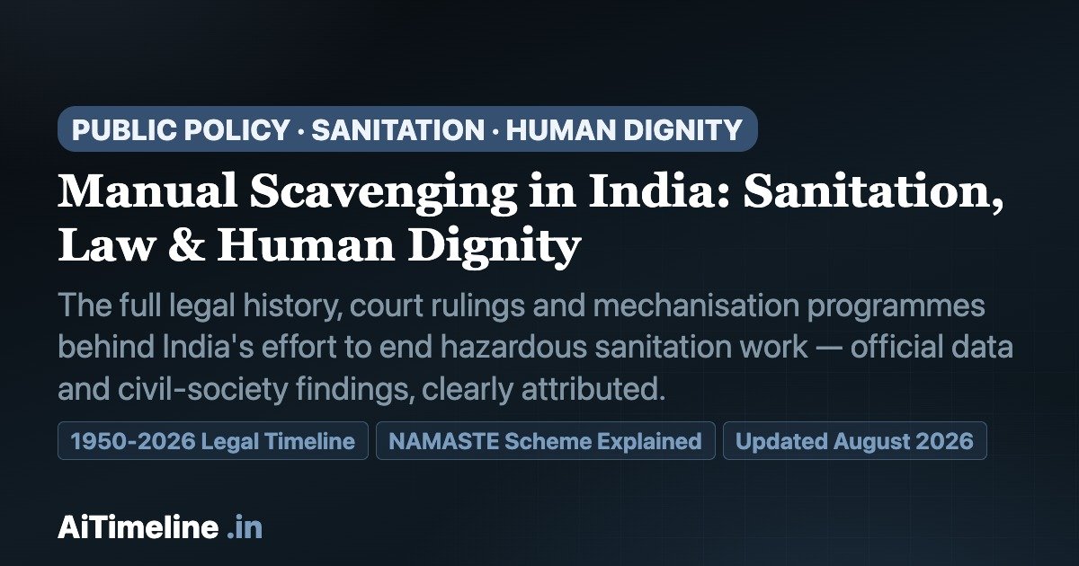 Manual Scavenging in India: Sanitation, Law and Human Dignity