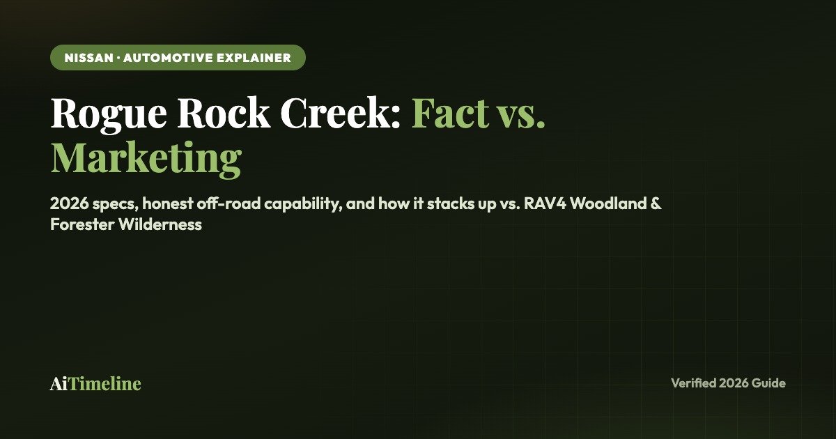 Nissan Rogue Rock Creek: How Much of “Adventure-Ready” Is Real?