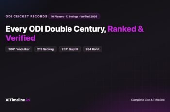 Every ODI Double Century in Cricket, Ranked and Explained