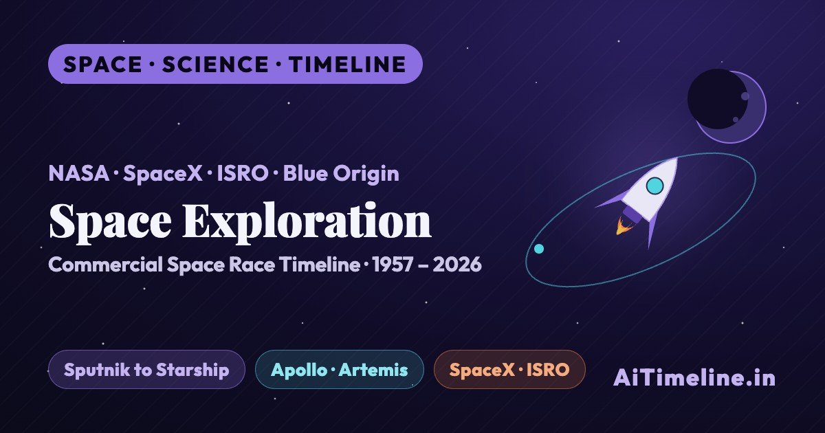 Space Exploration and Commercial Space Race Timeline (1957-2026): From Sputnik to Starship, Artemis and the New Space Economy