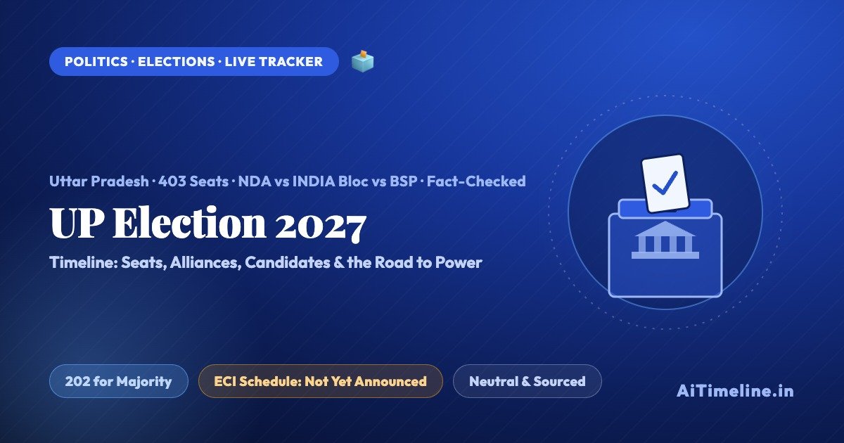 UP Election 2027 Timeline: 403 Seats, Alliances, Candidates & Road to Power