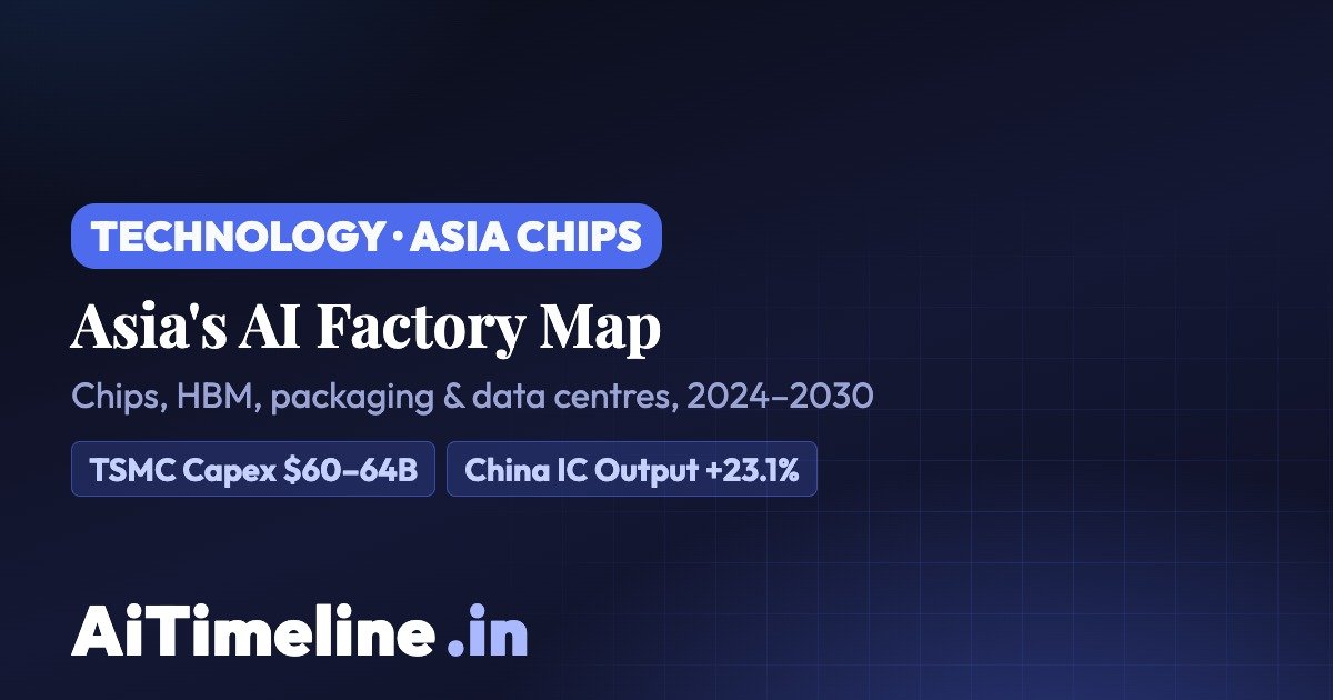 Asia’s AI Manufacturing Boom: Chips, HBM, Factories & Data Centres (2024–2030)
