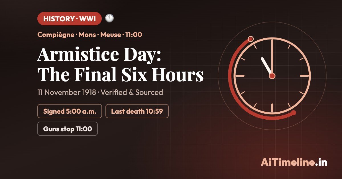 Armistice Day Six Hours: The Final Hours of World War I
