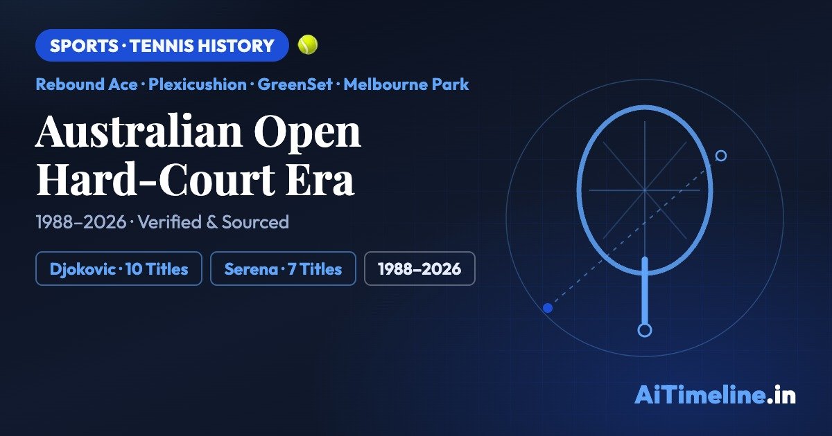 Australian Open Hard-Court Era: Evolution & Winners Timeline