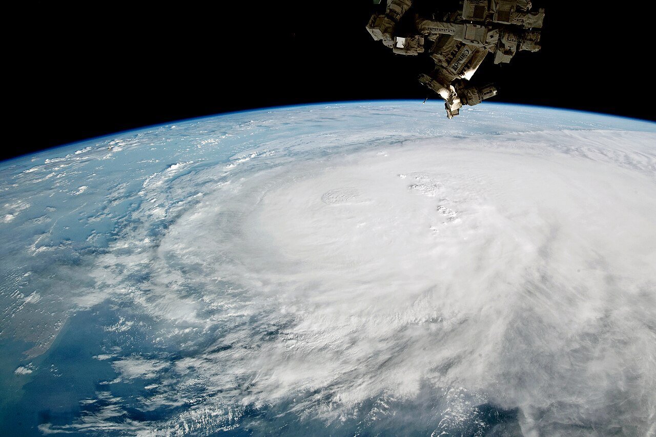Cyclone Biparjoy over the Arabian Sea seen from the International Space Station on 11 June 2023