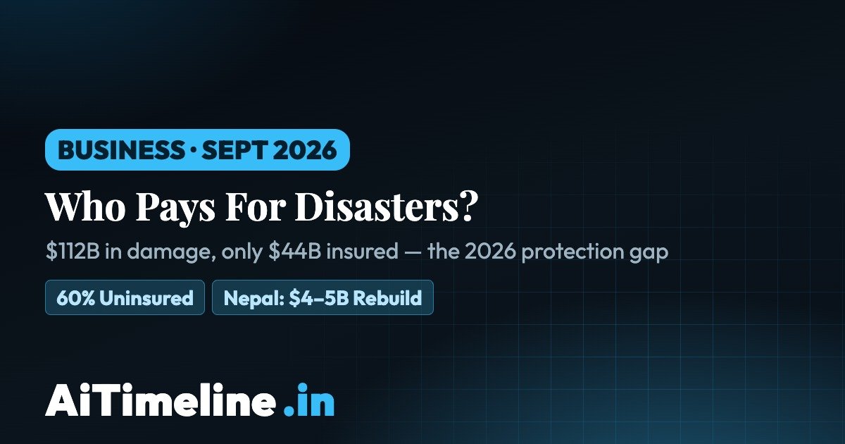 Global Disaster Insurance Timeline 2026–2030: Who Pays When Catastrophes Aren’t Insured?
