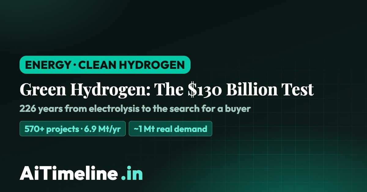 Green hydrogen facility powered by wind and solar illustrating the gap between global investment and hydrogen demand in 2026