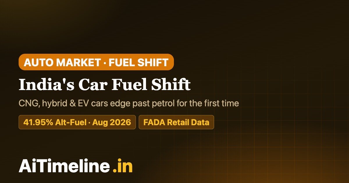 India Car Fuel Timeline 1991–2026: How CNG, Hybrid and EV Cars Challenged Petrol