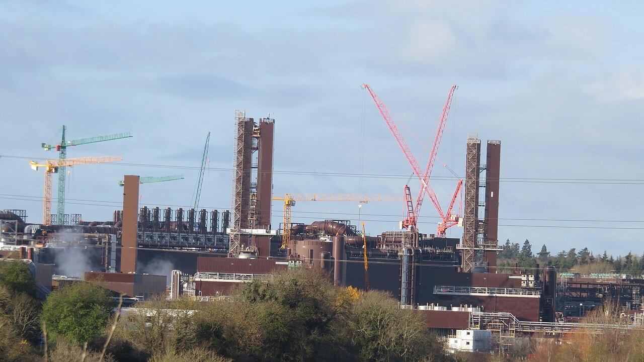 Intel's Leixlip campus in County Kildare, Ireland, in 2021