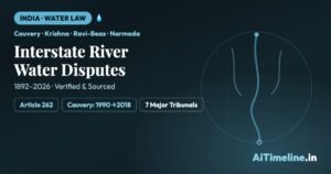 Interstate River Water Disputes: History & Settlements in India