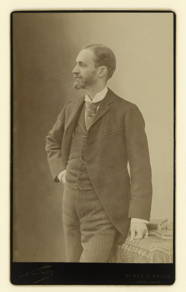Portrait of George Eastman, founder of Eastman Kodak, by the Nadar studio in Paris