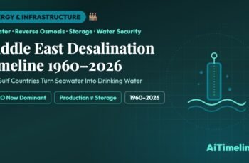 Middle East Desalination Timeline 1960–2026: How Gulf Countries Turn Seawater Into Drinking Water