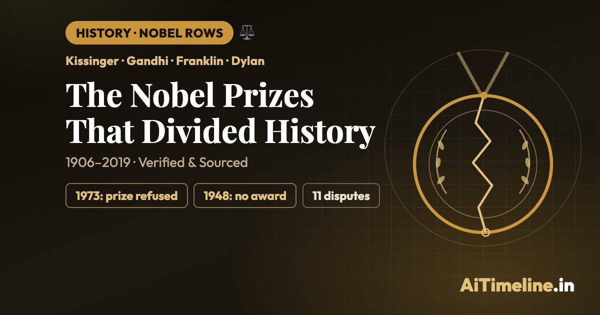 Most Disputed Nobel Prizes in History & Their Controversies