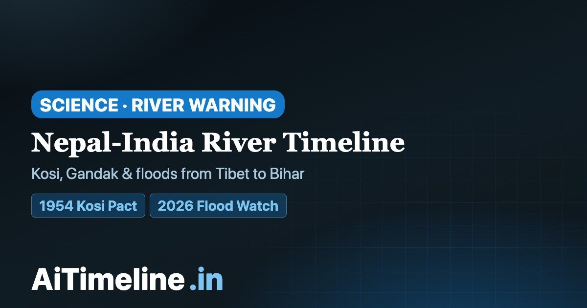 Nepal-India River Timeline 1954-2026: How Himalayan Floods Travel From Tibet to Bihar