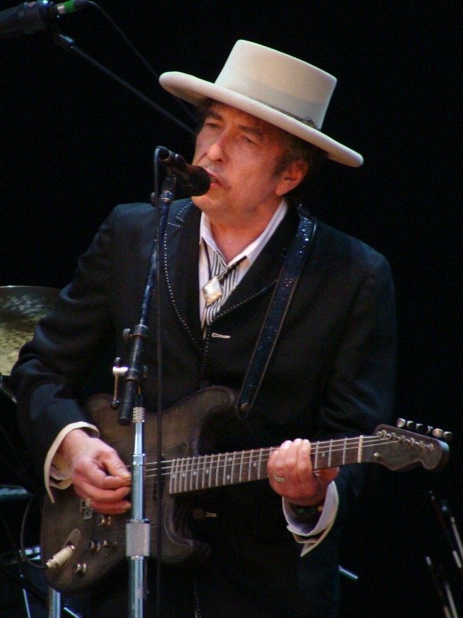 Bob Dylan performing at Azkena Rock Festival 2010, six years before his disputed Nobel Prize in Literature