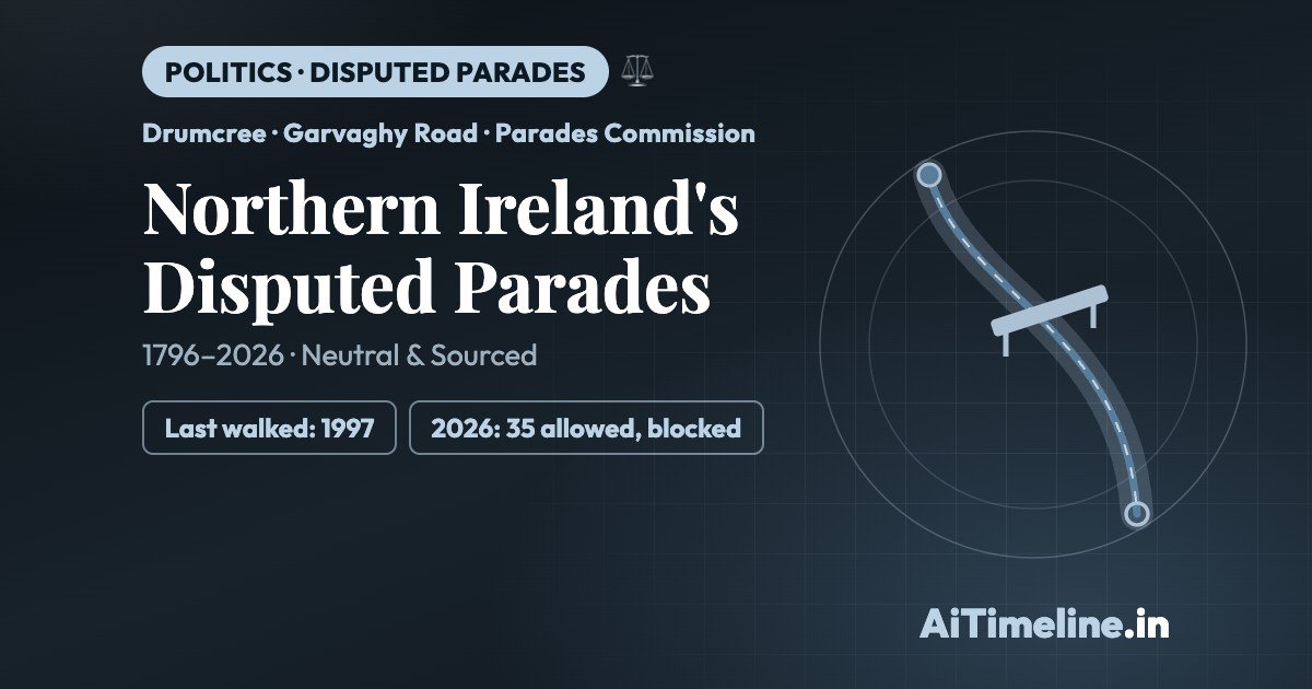 Northern Ireland Disputed Parades History & Timeline