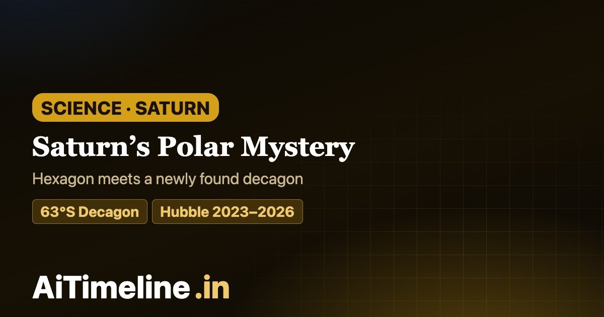 Saturn’s Polar Mystery Timeline 1981–2026: From the Giant Hexagon to a New Decagon