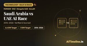 Saudi Arabia vs UAE AI Race Timeline 2016–2026: Who Is Building the Gulf’s AI Hub?