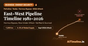 Saudi East–West Pipeline Timeline 1981–2026: The Oil Route Built to Bypass Hormuz—Now Under Attack