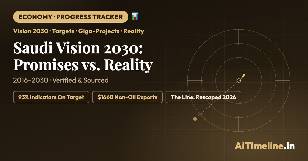 Saudi Vision 2030 Timeline: Promises vs. Reality