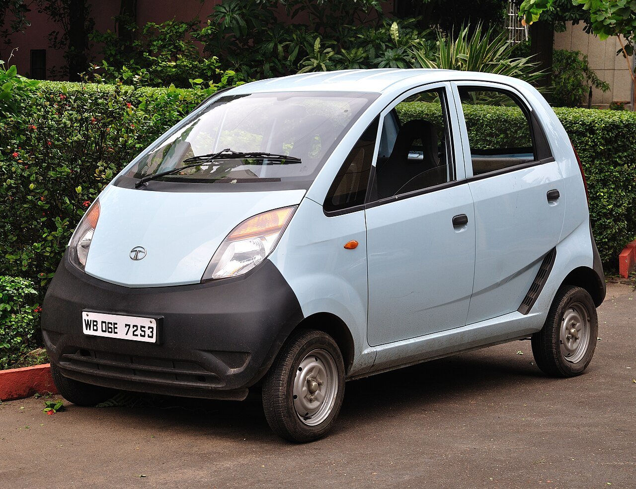 An original first-generation Tata Nano parked in Kolkata, 2011