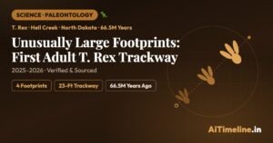 Unusually Large Footprints: The First Adult T. Rex Trackway Discovery Timeline