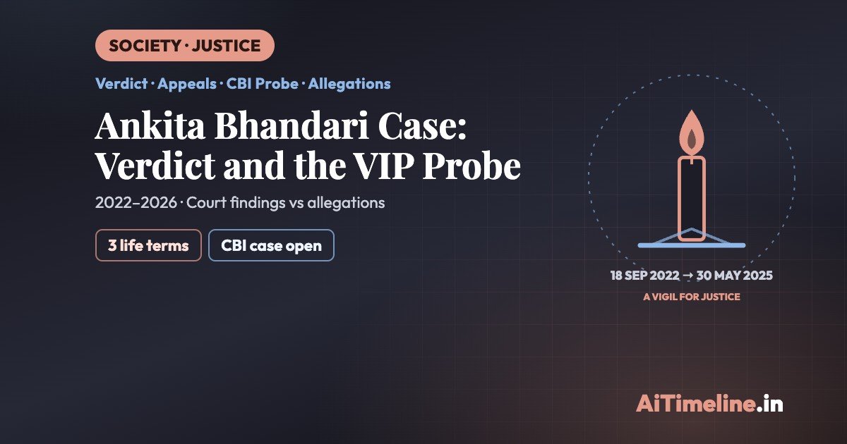 Ankita Bhandari Case Timeline: Murder, Verdict and the Search for Justice