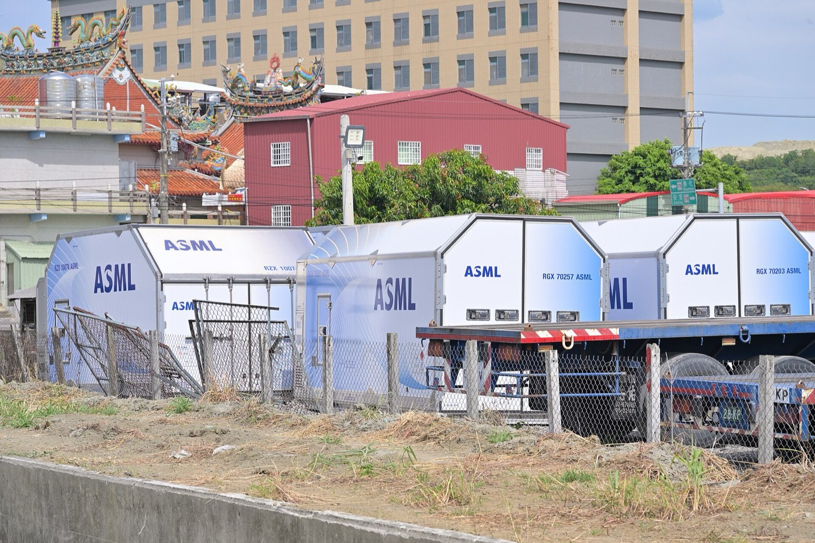 ASML air-cargo containers used to ship lithography machines