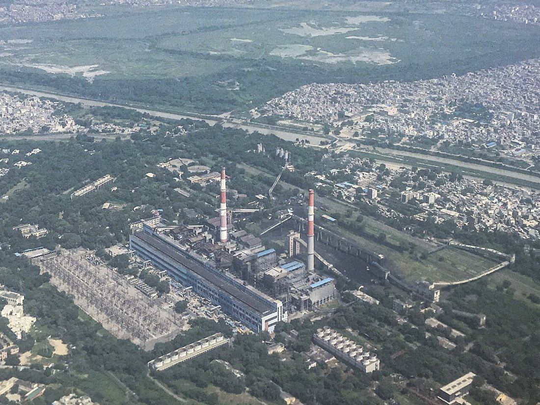 The Badarpur Thermal Power Station in September 2018, weeks before it closed for good on 15 October 2018