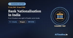 Bank Nationalisation in India: From 14 Banks in 1969 to 12 Public-Sector Banks