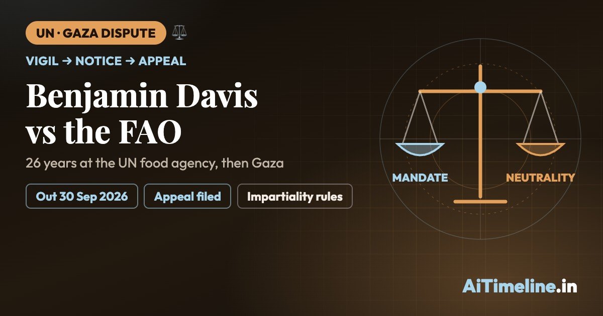 UN Official Fired Over Gaza Comments? The Benjamin Davis FAO Timeline