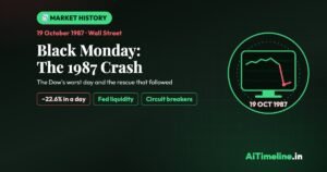 Black Monday 1987: Stock Market Crash & Aftermath Timeline