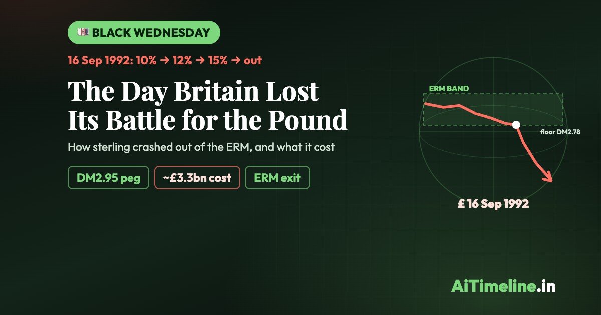 Black Wednesday 1992: UK’s ERM Exit and Financial Impact