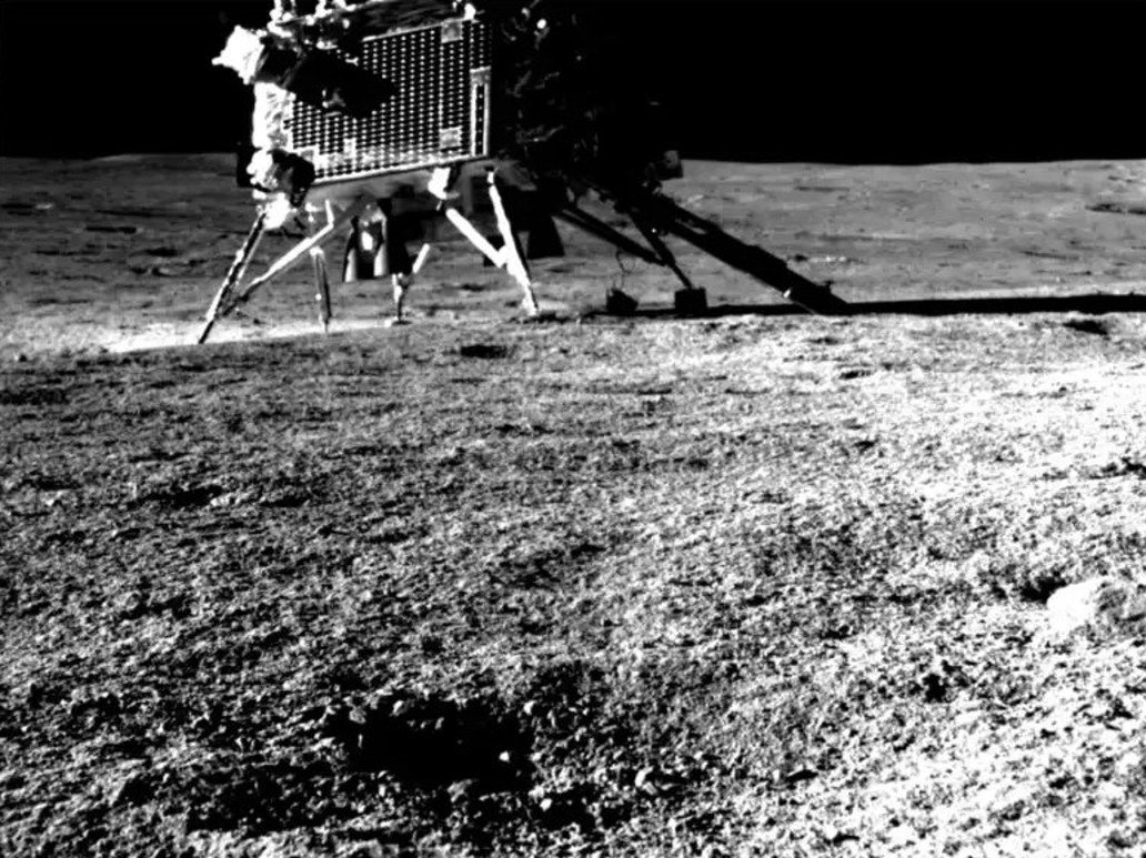 Chandrayaan-3’s Vikram lander photographed by the Pragyan rover’s navigation camera